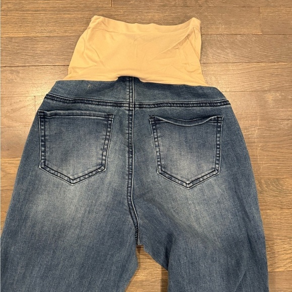Indigo blue Women's Flared Maternity Blue Jeans size medium - Picture 5 of 7